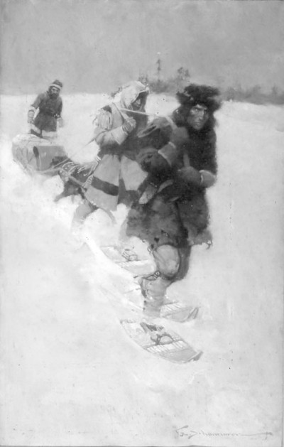 (0178) Pulling the Sledge – Frank E. Schoonover Website